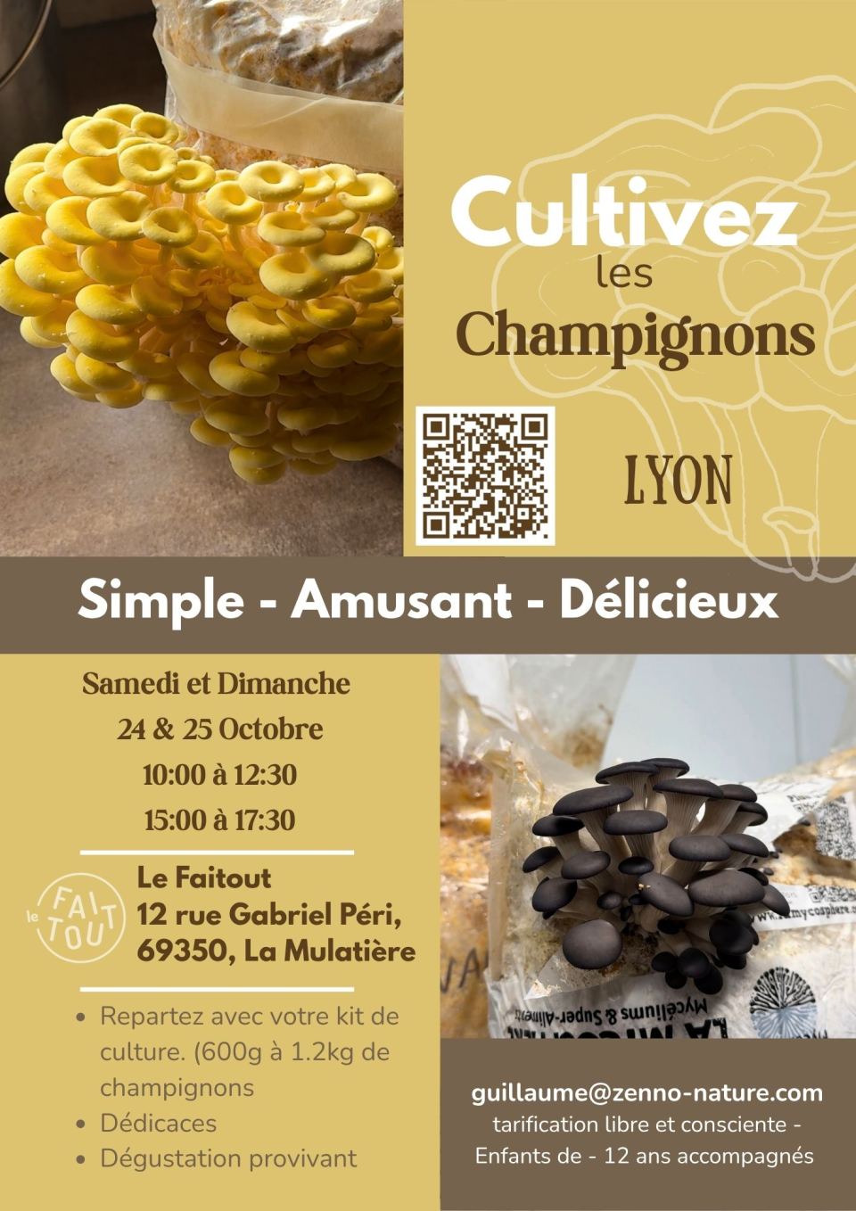 Atelier : cultivez les champignons