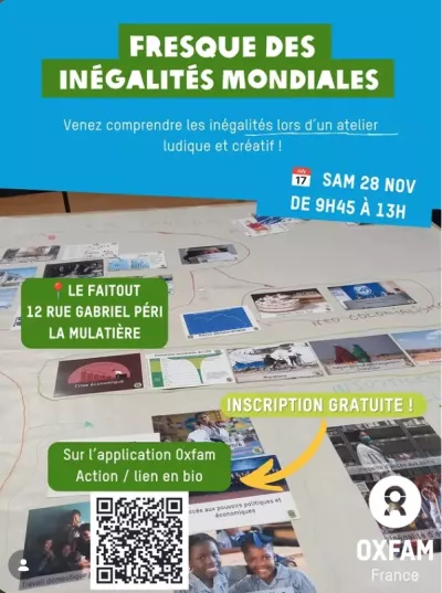 Fresque des inégalités mondiales avec Oxfam Lyon