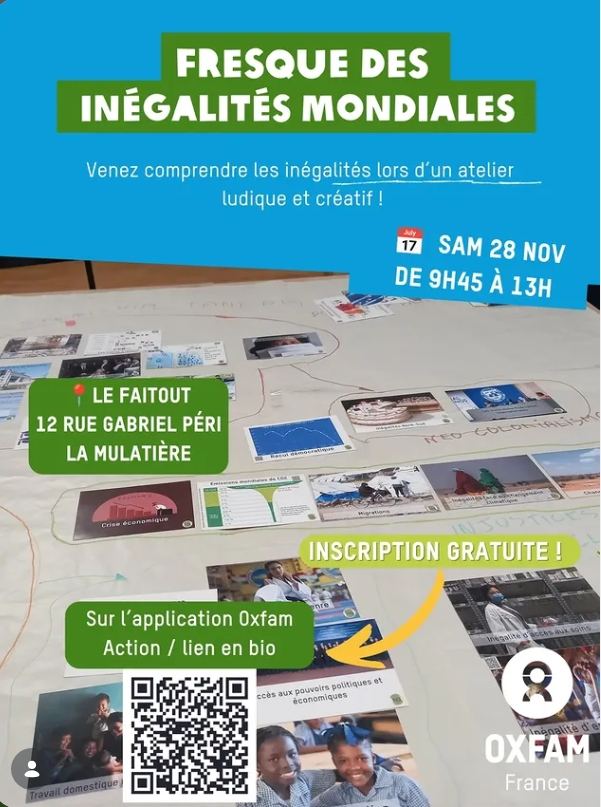 Fresque des inégalités mondiales avec Oxfam Lyon