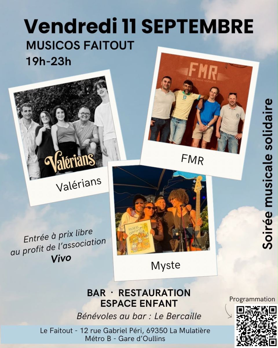 Musicos Faitout : Valérians + FMR + Myste